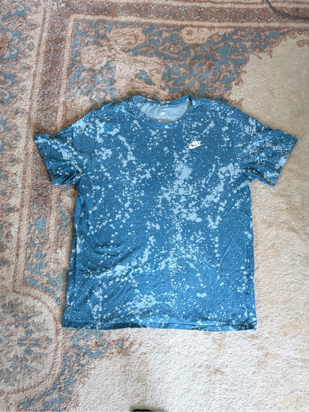 The Nike tee blue splatter Tshirt Sz xl